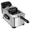 Deep Fryer, 3.2 Quart, Electric, Stainless Steel  with Timer