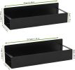 Spice Storage Rack, 4 Pack Magnetic Organizer for Refrigerator and Oven, Black