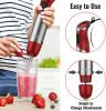 Handheld Blender, 5-in-1 Hand Immersion Blender, 1000W 12 Speed with Turbo Mode  Copper Motor Stainless Steel Blade Stick Blender,600ml Mixing Be