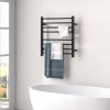 Towel Warmer Rack, 8 Bars, Freestanding, Wall Mounted, LED Display