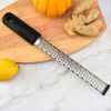 Cheese Grater; 1pc , Stainless Steel, Lemon Zester & Fruit Scraper Planer; Kitchen Gadget