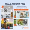 Wall Mount Fan, 18 Inch, 3-speed, High Velocity 4150 CFM, Waterproof Wall Fan, Commercial or Residential