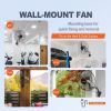 Wall Mount Fan, 18 Inch, 3-speed High Velocity Max. 4000 CFM Oscillating Industrial Wall Fan, Commercial or Residential for Warehouse, Greenhous