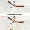 Ceiling Fan, 60 Inch, Outdoor, Without Light, 3 ABS Blades, Smart APP Control, 35Watt DC Motor