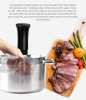 low temperature, slow cooking machine, vacuum cooking steak, molecular vacuum cooking