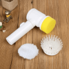 Electric Spin Scrubber for Bathroom Bathtub Kitchen, Portable Cordless Rechargeable Shower Scrubber with 3 Replaceable Brush Heads for Cleaning Bathro