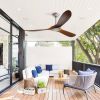 Ceiling Fan, 60 Inch, Outdoor, Without Light, 3 ABS Blades, Smart APP Control, 35Watt DC Motor