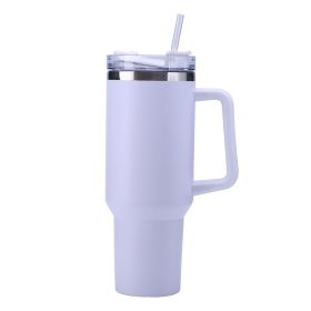 Thermal Mug, 30OZ, Coffee Car Tower Mug with Straw and Handle, Stainless Steel, Water Cup, Large Capacity (Capacity: 1PC, Color: 30oz White)