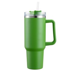 Thermal Mug, 30OZ, Coffee Car Tower Mug with Straw and Handle, Stainless Steel, Water Cup, Large Capacity (Capacity: 1PC, Color: 30oz Green)