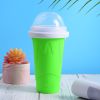 gSlushy Cup, Quick Frozen Magic, Double Layers, DIY Homemade Squeeze Icy Cup, Milk Shake, Smoothie