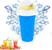 gSlushy Cup, Quick Frozen Magic, Double Layers, DIY Homemade Squeeze Icy Cup, Milk Shake, Smoothie