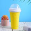 gSlushy Cup, Quick Frozen Magic, Double Layers, DIY Homemade Squeeze Icy Cup, Milk Shake, Smoothie