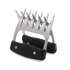 BBQ Claws, Steel/Plastic Meat Shredder Claws Pulled Meat Handler Fork Paws for Shredding All Meats (Color: YX221113-Steel1, Ships From: China)