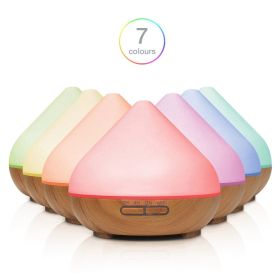 Essential Oil Diffuser;1pc, Essential Oil Aromatherapy Diffuser Cool Mist Humidifier With 7 Color Lights For Home Office (Color: Light Wood Grain)