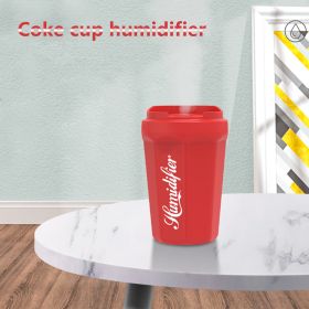 Coke Cup Shaped Humidifier, 3.5" x 2.25" Cool Mist Humidifier, Bedroom Humidifier (Color: Red)