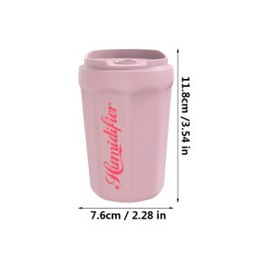 Coke Cup Shaped Humidifier, 3.5" x 2.25" Cool Mist Humidifier, Bedroom Humidifier (Color: Pink)