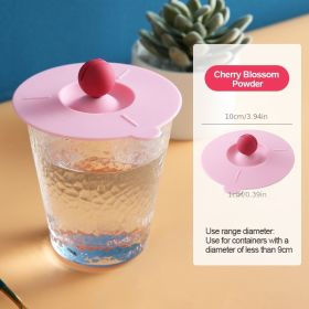 Airtight Silicone Cup Lid, 1pc, Food Grade, Mug Covers, Anti-dust, Leak-proof, Seal Lids Cap; Drink Cup Covers (Color: Pink)