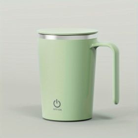 Magnetic Stirring Tumbler, Self-Stirring Mug, Rechargeable -  for Coffee, Milk, and Cocoa, Travel Mug (Color: Green)