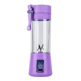 Portable Blender, 380ML USB Portable Fruit Electric Juicing Cup Kitchen Gadgets (Color: Purple)