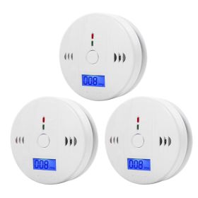 Carbon Monoxide Detector, 6Pcs, CO Poisoning Warning Alarm, Detector, Meter, Kitchen, Fireplace (Color: 3PCS, Ships From: CN)