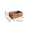 Wicker Basket, 3pcs Hand-Woven Rattan  Fruit Tea Snack Bread Basket, Cosmetic, Rectangular Storage Box