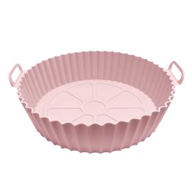 Silicone Air Fryer Basket, 1/2pcs, Reusable Air Fryer Liners, Silicone, Food Safe Air Fryer Accessories (Color: 1PCS Pink)