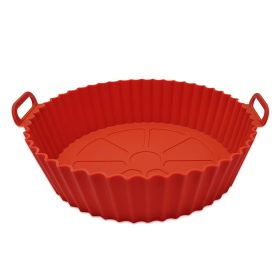 Silicone Air Fryer Basket, 1/2pcs, Reusable Air Fryer Liners, Silicone, Food Safe Air Fryer Accessories (Color: 1PCS Crimson)