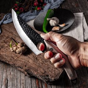 Deboning Knife, Slaughter Cutting  Small Scimitar Special Skinning Pig Butcher Fish (Style: A)