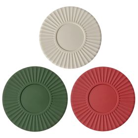 Non-slip Silicone Dining Table Placemat (Color: 3PCS)