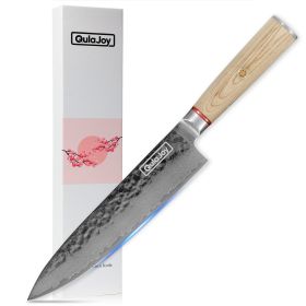 Knife Chef Knife, 6.9 Inch, Vegetable Knife, Japanese Knives, 67-Layers, Damascus Steel, Qulajoy Nakiri (size: Chef Knife)