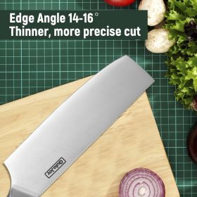 Vegetable Cleaver, Japanese Cleaver, High Carbon Stainless Steel Knives With Wooden Handle, Qulajoy (size: Vegetable Knife)