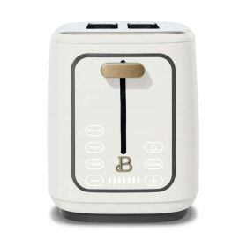 2-Slice Toaster with Touch-Activated Display, White Icing by Drew Barrymore (Color: White)