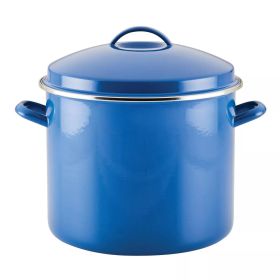 Stock Pot, Covered, 16qt, Porcelain Enamel, 4 out of 5 stars with 163 reviews 163 (Color: Blue)