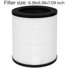 Air Filter, Replacement, 6.38x6.38x7.09in, Large Room 1095ft², H13 HEPA Purifiers, Pets, Remove Dust (Pattern: 1Pc Air Filter(No Machine))