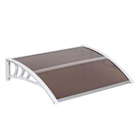 Awnings, 30 x 40, Door & Window, Rain, Shade Canopy, (Color: Brown)