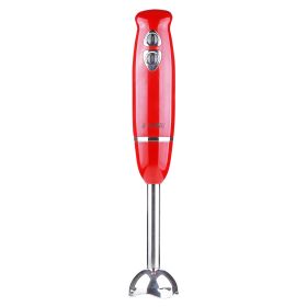 Hand Held Blender Stick,  Electric Blender, 8-Speed, 500W,  , Stainless Steel Blades for Perfect Smoothies (size: Red Stick)