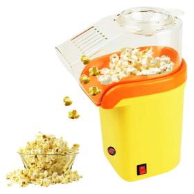 Popcorn Popper, 5 Core Hot AirMachine 1200W Electric Popcorn Kernel Popper Bpa Free, 2 Minutes Fast (Color: Yellow)