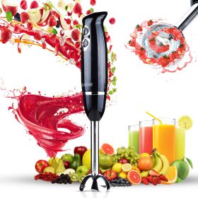 Hand Held Blender Stick,  Electric Blender, 8-Speed, 500W,  , Stainless Steel Blades for Perfect Smoothies (size: Black Stick)