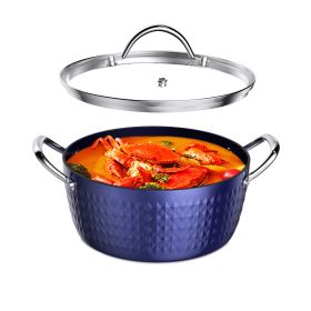 Stock Pot, 10inch,  with Lid, Casserole Dish,  Saucepan; 24cm/ 2.2L, Non Stick; Aluminum Ceramic Coated (default: default)