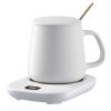 Cordless Coffee Mug Warmer,  Desk Auto, Auto Stop at 8Hrs, 3 Temperature Setting