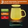 Cordless Coffee Mug Warmer,  Desk Auto, Auto Stop at 8Hrs, 3 Temperature Setting