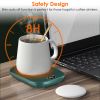 Cordless Coffee Mug Warmer,  Desk Auto, Auto Stop at 8Hrs, 3 Temperature Setting