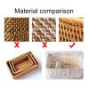 Wicker Basket, 3pcs Hand-Woven Rattan  Fruit Tea Snack Bread Basket, Cosmetic, Rectangular Storage Box