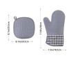 Oven Mitts; Heat Insulation Pad; Nordic Style Microwave Oven Gloves; Kitchen Baking Gloves, 1pc Silicone